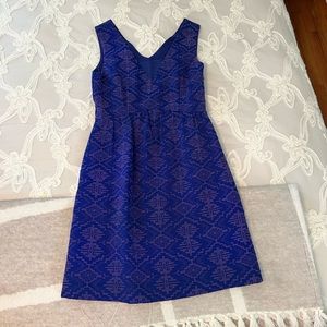 Royal blue cocktail dress